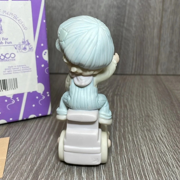 Precious Moments 1992 All Aboard For Birthday Club Fun Birthday Club - Picture 2 of 10